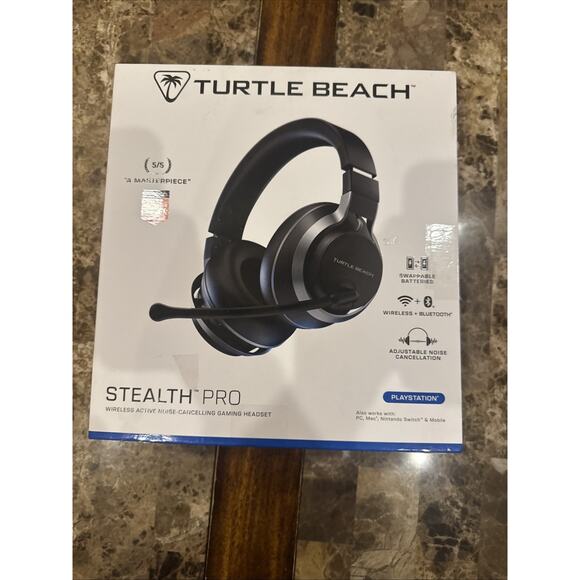 Turtle Beach Stealth Pro Wireless Noise-Cancelling Gaming Headset ~ PlayStation - Picture 1 of 5